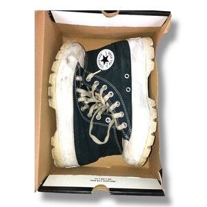 Converse Black and White Platform Sneakers